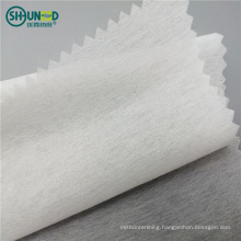 Custom Hand Feeling Polyester Viscose Sew-in Interlining Chemical Bond No Woven Fabric Roll for Garment Embroidery